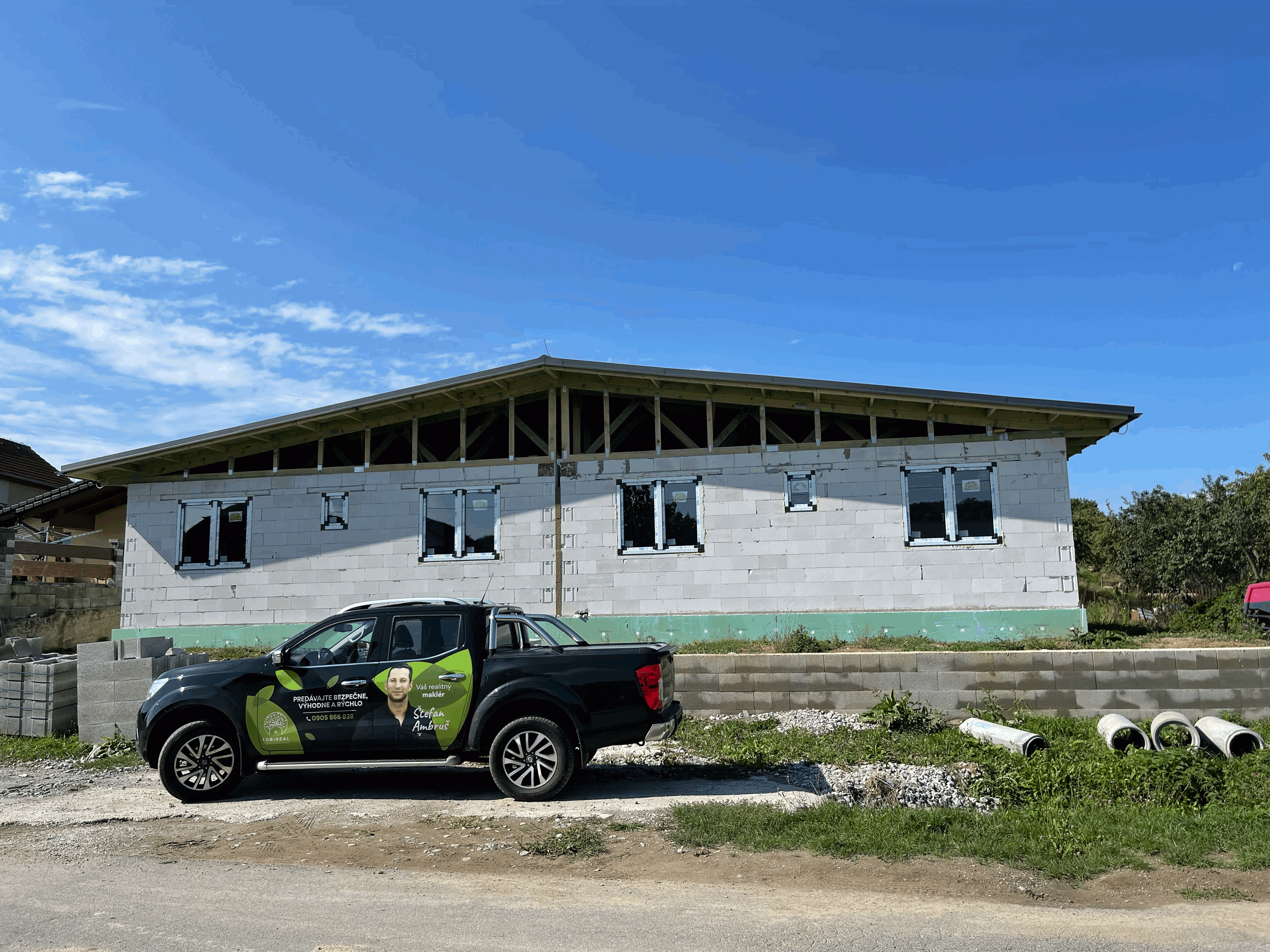 Stavba rodinného domu, obec Čižatice, Košice - okolie