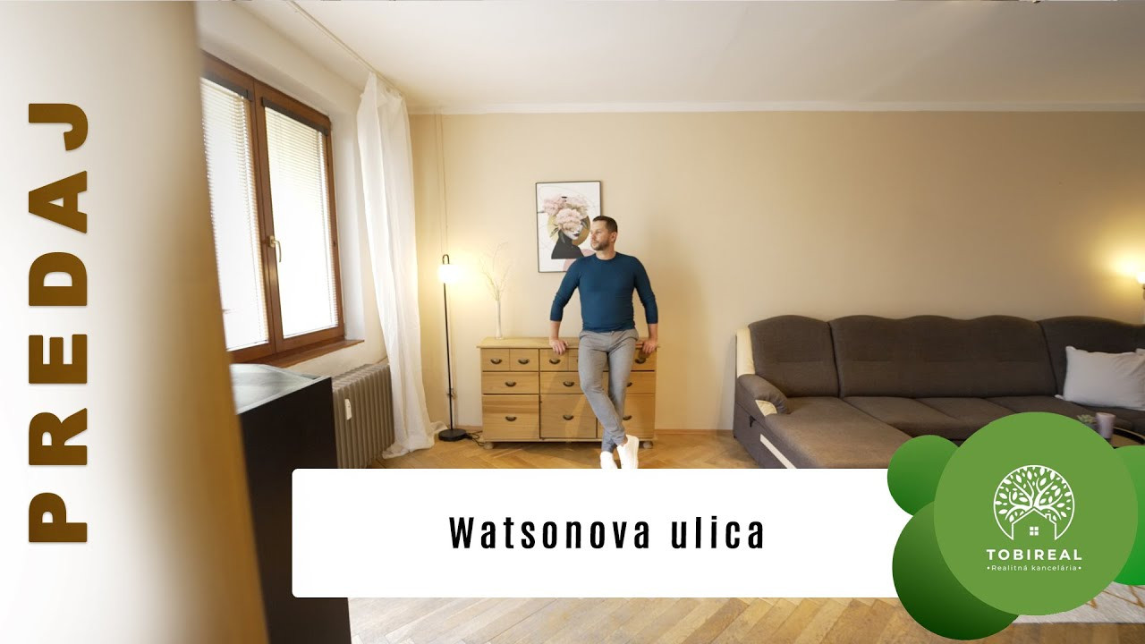 3 izbový byt s loggiou v pôvodnom stave, Košice - Sever, ul. Watsonova.