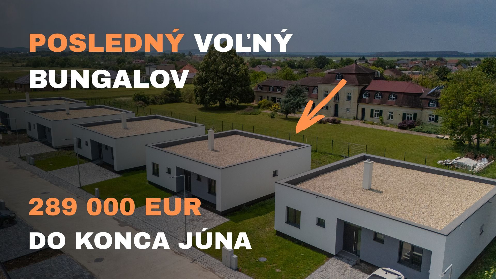 4 izbový bungalov - Rezidencia pri kaštieli, obec Sokoľany