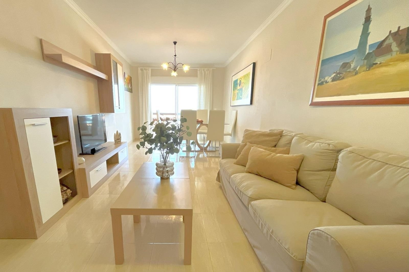 Apartmán s výhľadom na more, terasou a soláriom, Manilva, Costa del Sol, Španielsko