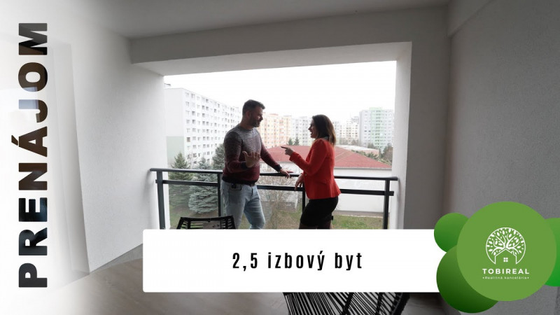Na PRENÁJOM 2 izbový byt s terasou v novostavbe Zelené Grunty na Klimkovičovej ulici v Košiciach.