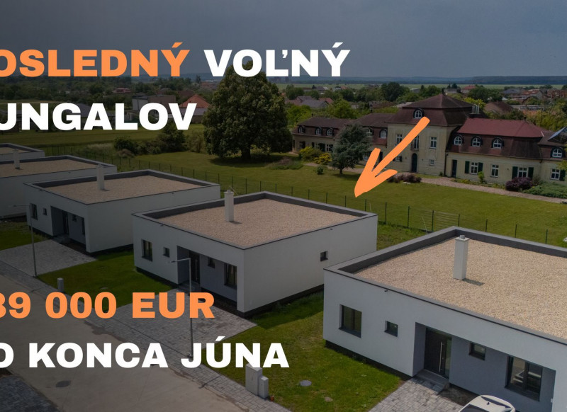 4 izbový bungalov - Rezidencia pri kaštieli, obec Sokoľany