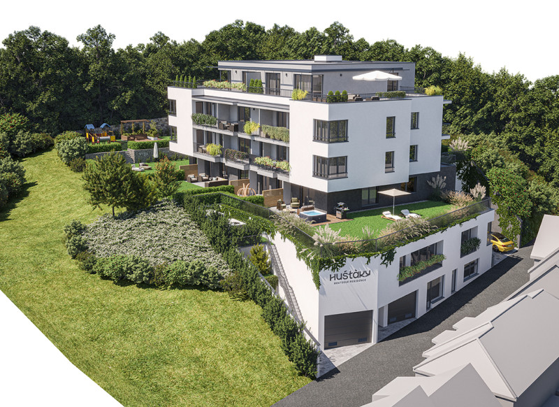 3 izbový byt s balkónom v projekte Huštáky Boutique Residence