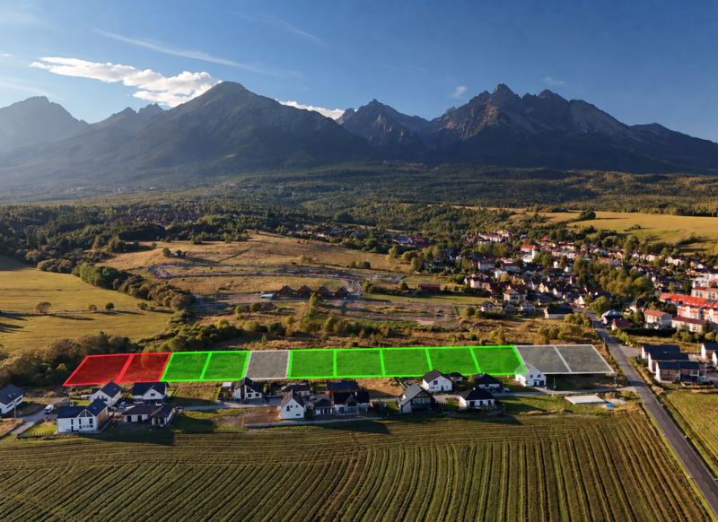 Stavebný pozemok 600 m² s výhľadom na Vysoké Tatry